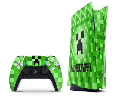 LaboTech PS5 Minecraft Creeper PS5 Skins - Game Minecraft Skin