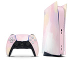 Soft Pink Cotton Candy PS5 Skin