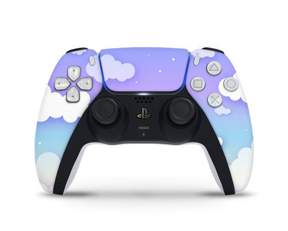 LaboTech PS5 Blue Clouds Purple Simple PS5 Skins - Clouds  Skin