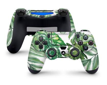 Watercolour Leaf PS4 Controller Skin-Console Vinyls-PlayStation-PS4 Controller-Watercolour Leaf-LaboTech