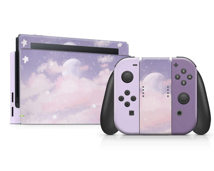 Purple Clouds Nintendo Switch Skin-Console Vinyls-Nintendo-Nintendo Switch-Purple Clouds-LaboTech