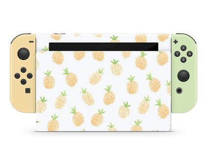 Pineapple Pattern Nintendo Switch Skin-Console Vinyls-Nintendo-Nintendo Switch-Pineapple Pattern-LaboTech