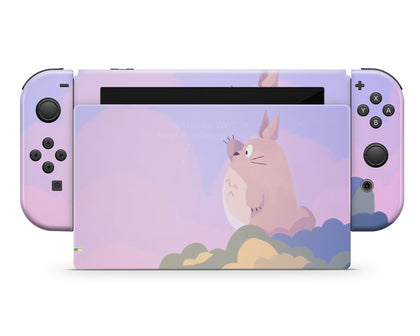 Pastel Totoro Nintendo Switch Skin-Console Vinyls-Nintendo-Nintendo Switch-Pastel Totoro-LaboTech