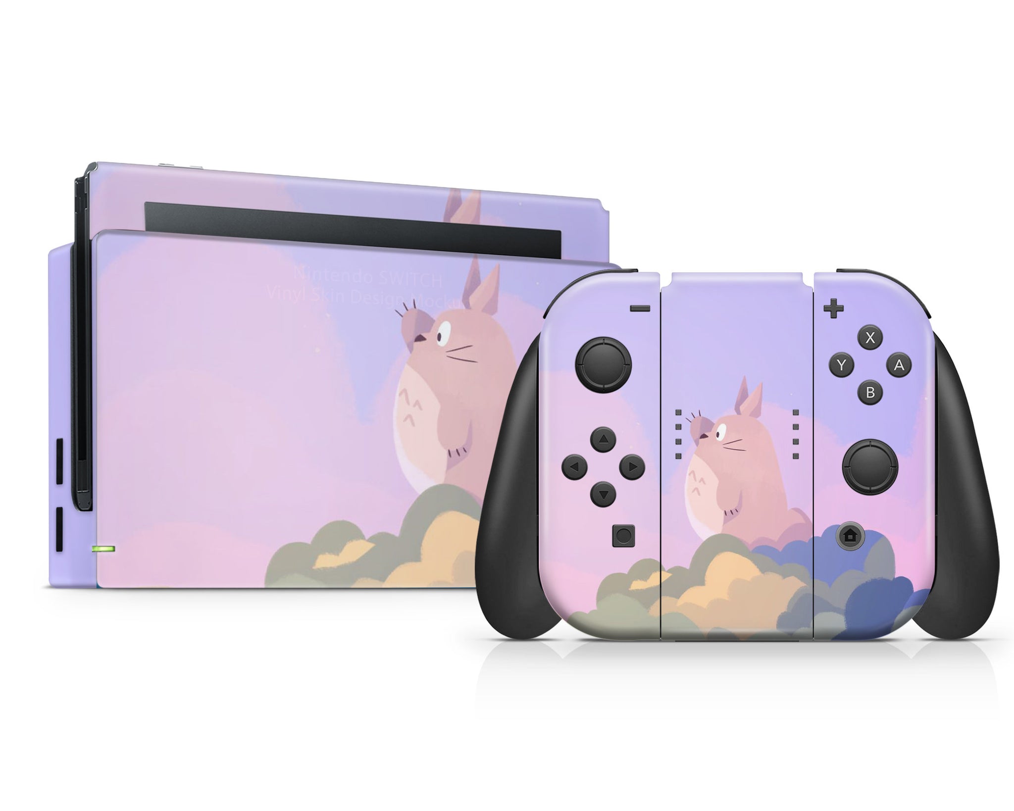 Pastel Totoro Nintendo Switch Skin