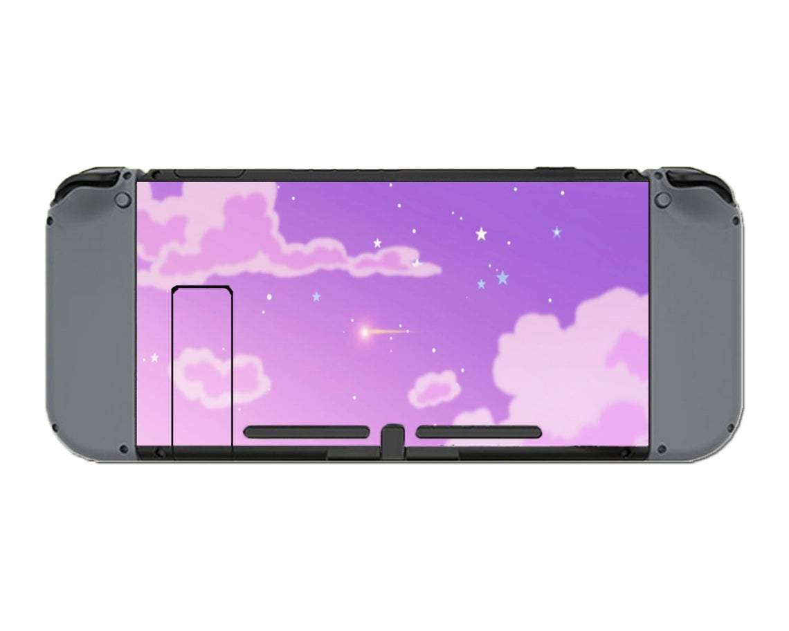 Purple Sky Clouds Nintendo Switch Skin