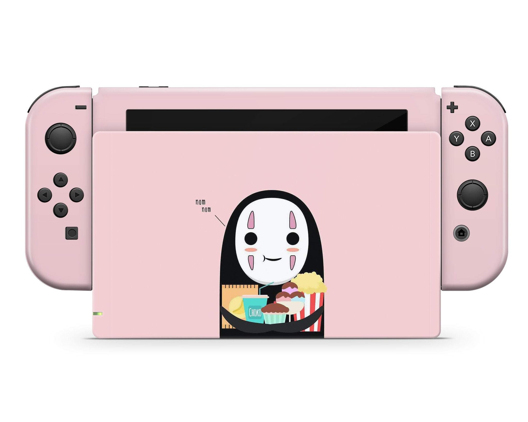 No Face Pink Nintendo Switch Skin