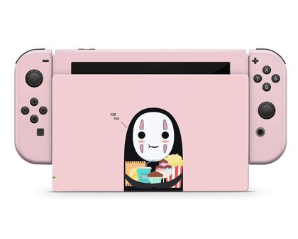 No Face Pink Nintendo Switch Skin-Console Vinyls-Nintendo-Nintendo Switch-No Face Pink-LaboTech