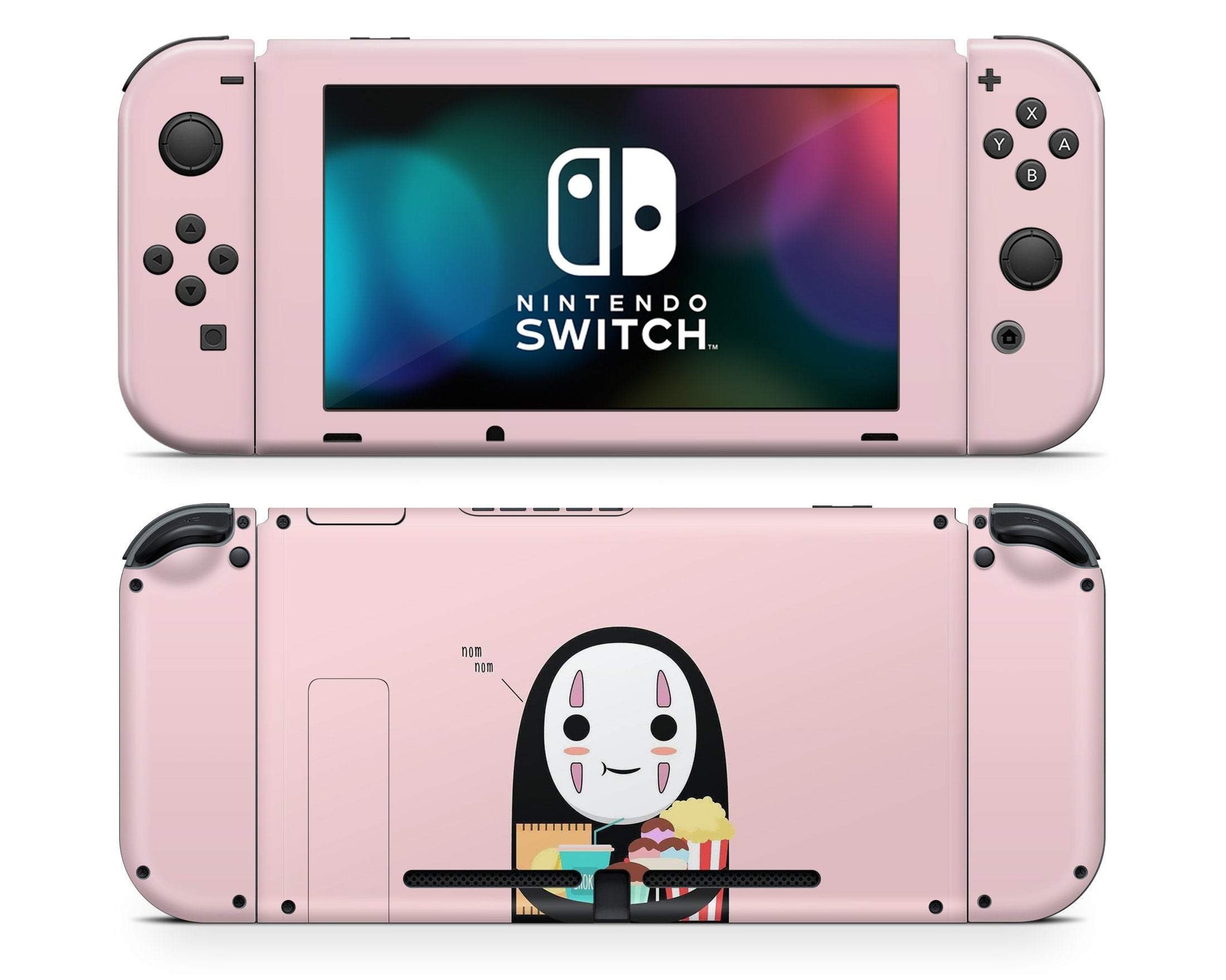 No Face Pink Nintendo Switch Skin