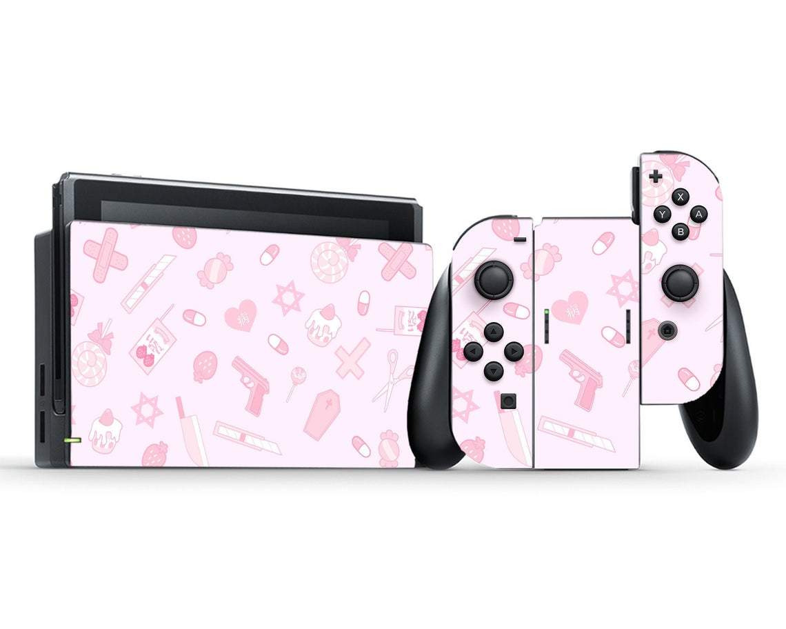 I Love Pink Nintendo Switch Skin