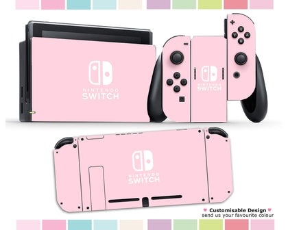 Pink Pastel Nintendo Switch Skin-Console Vinyls-Nintendo-Nintendo Switch-Pink Pastel-LaboTech