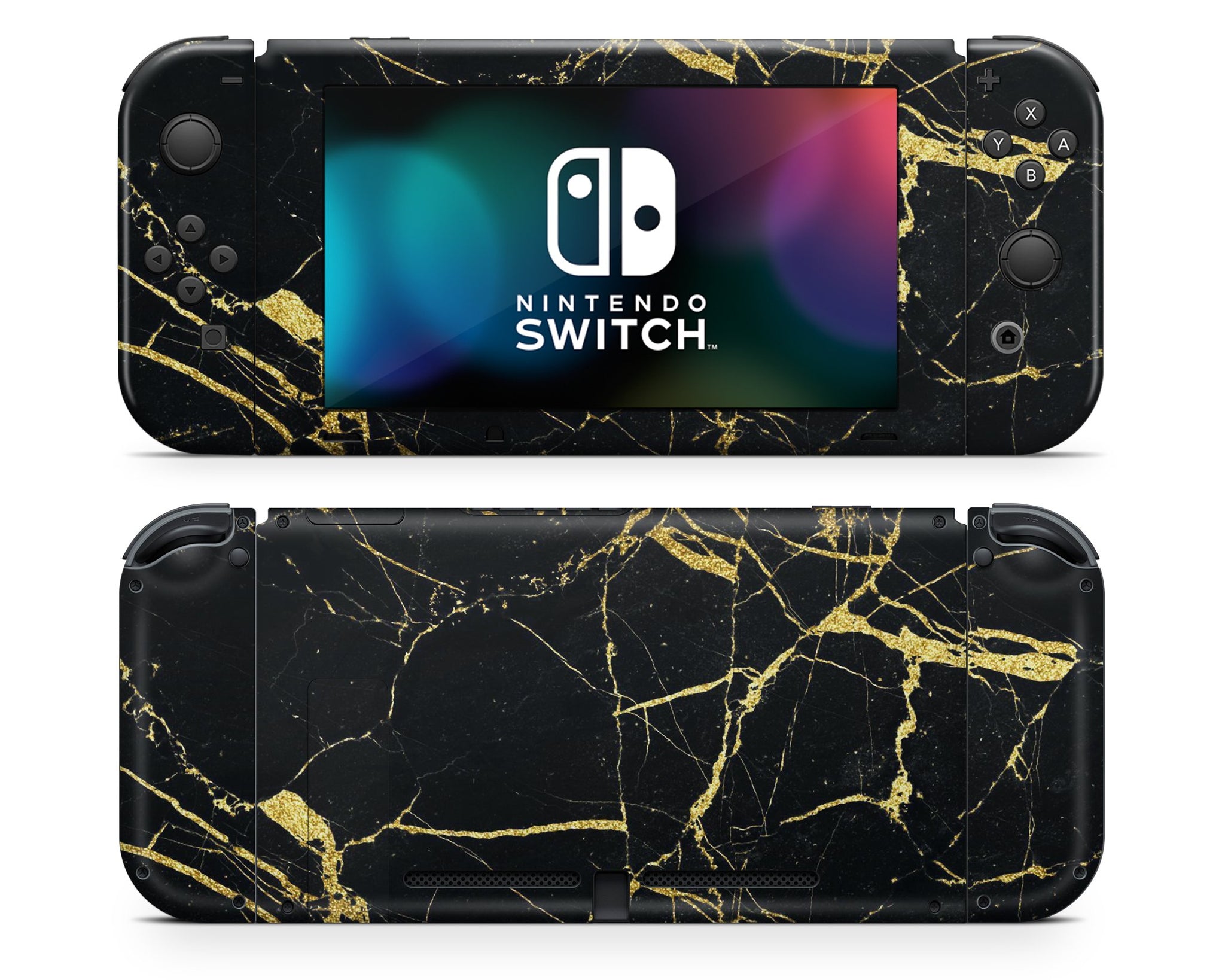 Black Marble Nintendo Switch Skin