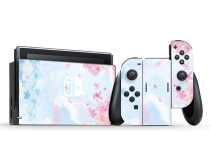 Cherry Blossom Floral Nintendo Switch Skin-Console Vinyls-Nintendo-Nintendo Switch-Cherry Blossom Floral-LaboTech