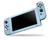 Blue Clouds Cute Heart Logo Nintendo Switch Skin