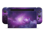 Purple Nebula Galaxy Nintendo Switch Skin