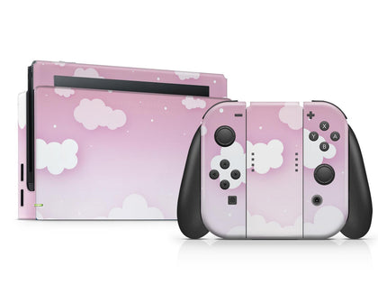 Dreamy Pastel Pink Clouds Nintendo Switch Skin-Console Vinyls-Nintendo-Nintendo Switch-Dreamy Pastel Pink Clouds-LaboTech