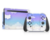 Blue Clouds Simple Purple Nintendo Switch Skin