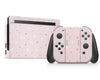 Cute Pink Strawberry Rabbit Full Nintendo Switch Skin
