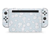 Cute Pastel Blue Molang Rabbit Nintendo Switch Skin