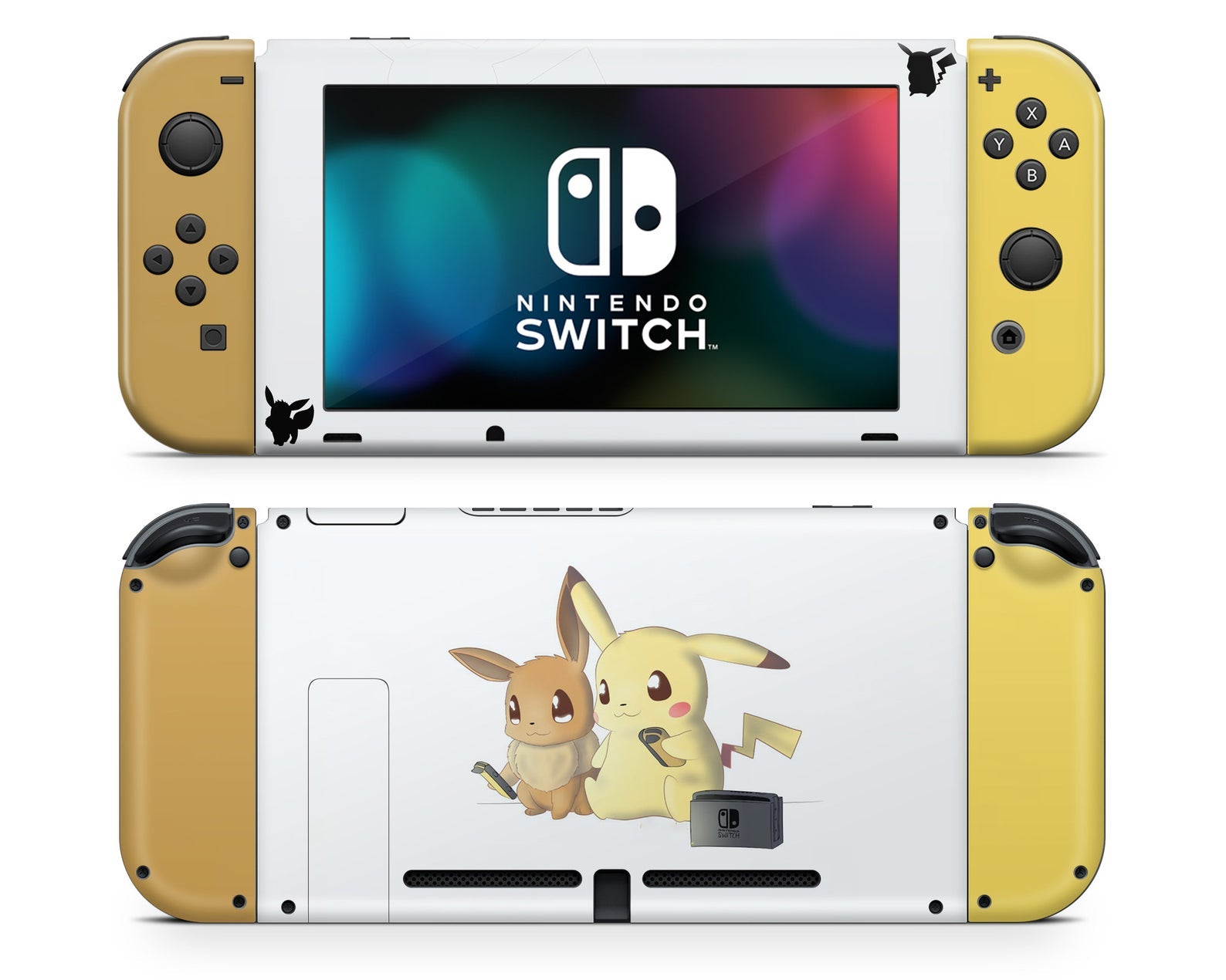 Pikachu Eevee Pokemon Switch Nintendo Switch Skin