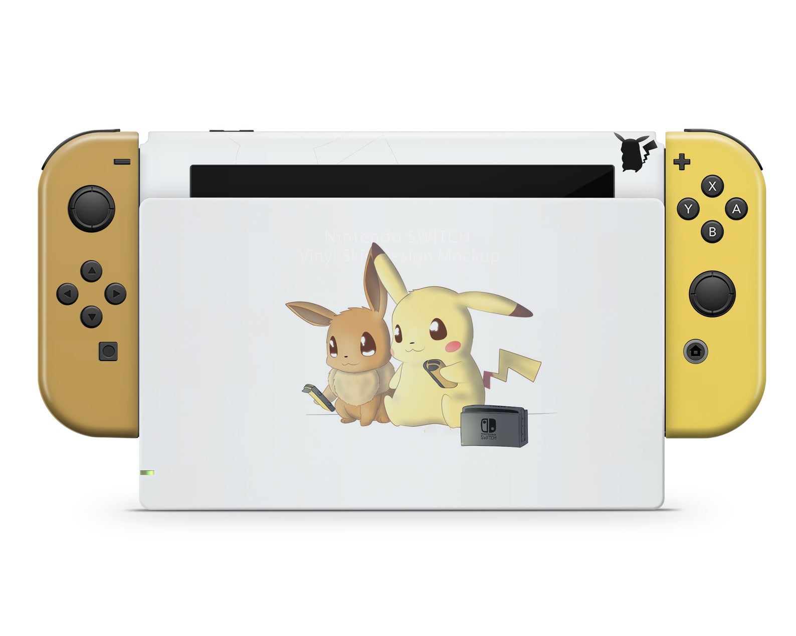 Nintendo Switch Lite Skin Pokemon Pikachu Yellow Vinyl Decal Screen  Protector