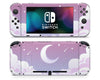Pastel Sky Moon & Clouds Nintendo Switch Skin