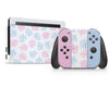 Animal Crossing Leaf Blue Pink Nintendo Switch Skin