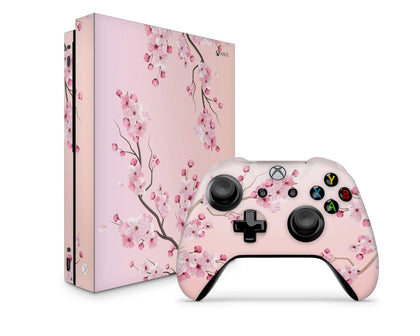 Pink Cherry Blossom Xbox One Skin-Console Vinyls-Xbox-Xbox One-Pink Cherry Blossom-LaboTech