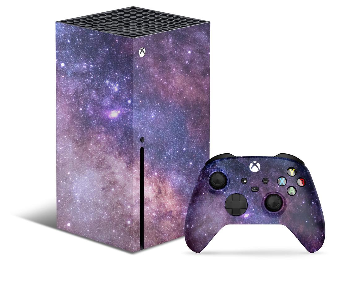 Purple Galaxy Xbox Series X Skin