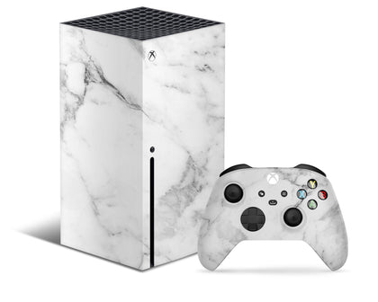 White Marble Xbox Series X Skin