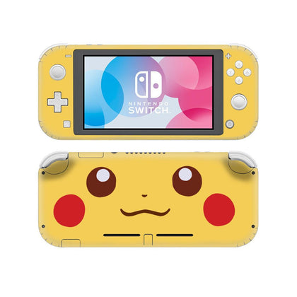 Pikachu Face Yellow Nintendo Switch Lite Skin-Console Vinyls-Nintendo-Nintendo Switch Lite-Pikachu Face Yellow-LaboTech